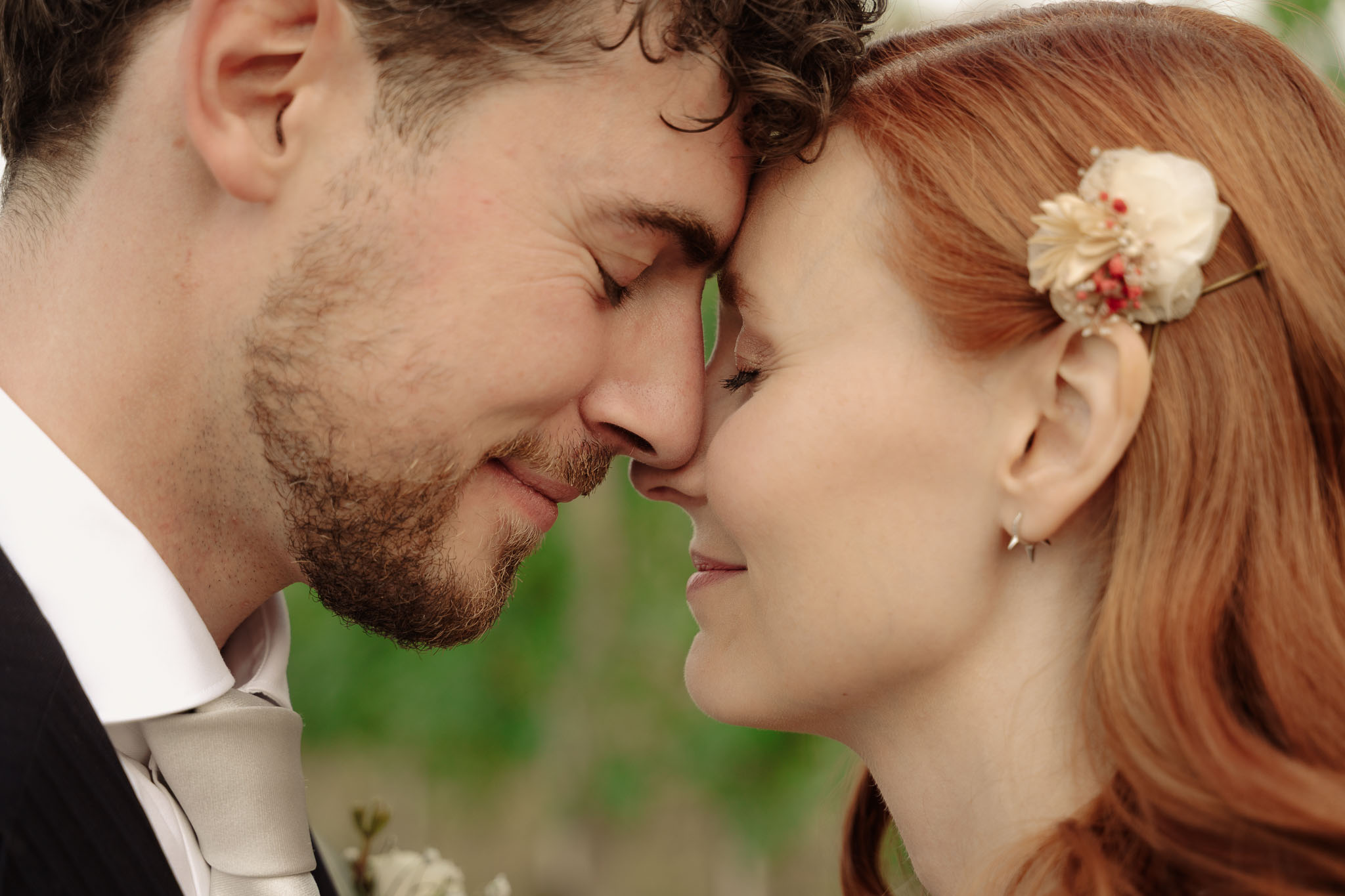 a beautiful couple celebrating their elopement in the beautiful hills of piedmont